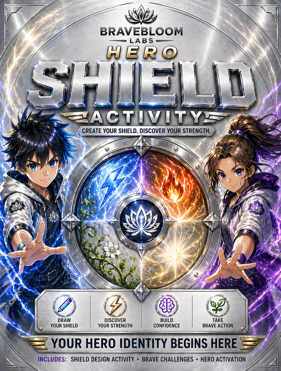 Hero Shield Activity Book