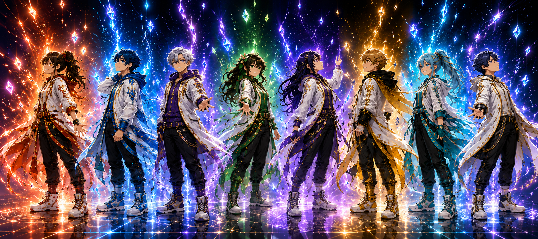 The BraveBloom Hero Universe — 8 elemental heroes